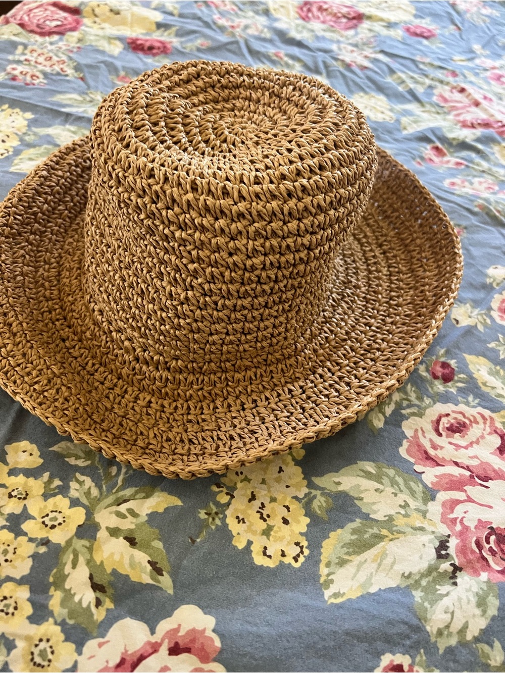 Women's Woven Straw Bucket Hat with Bow - Tan - Picture 4 of 4